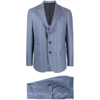 eleventy manteau à veste à simple boutonnage - bleu