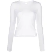 helmut lang t-shirt twisted en coton - blanc