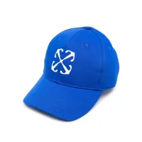 off-white casquette à motif arrows brodé - bleu