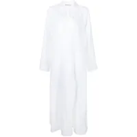 asceno robe-chemise longue lisbon en lin - blanc