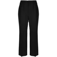 the row pantalon de tailleur à coupe droite - noir