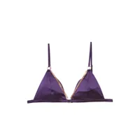 fleur du mal soutien-gorge chain luxe à bonnets triangles - violet