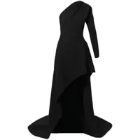 maticevski robe longue à design à une épaule - noir