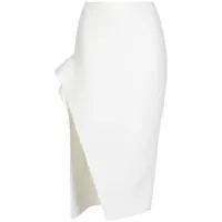 maticevski jupe fendue à taille haute - blanc