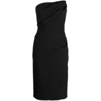 maticevski robe mi-longue à design bandeau - noir