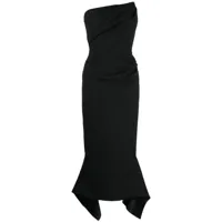 maticevski robe longue évasée - noir