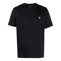 ps paul smith t-shirt en coton biologique à logo brodé - bleu