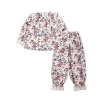 amiki pyjama daniela à fleurs - violet