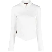 ottolinger chemise à détail de corset - blanc