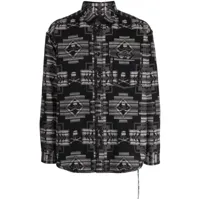 mastermind world chemise chimayo à motif en jacquard - noir