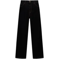 marni jean en coton à coupe droite - noir