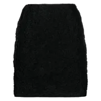 cecilie bahnsen minijupe vailis à design matelassé - noir