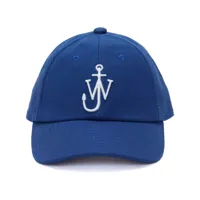 jw anderson casquette à logo brodé - bleu