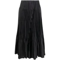 vince jupe plissée à taille haute - noir