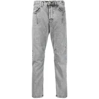eleventy jean en coton à coupe slim - gris
