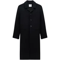 courrèges manteau à manches zippées - noir