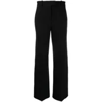 circolo 1901 pantalon en coton mélangé à coupe droite - noir