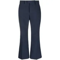closed pantalon ample à coupe crop - bleu