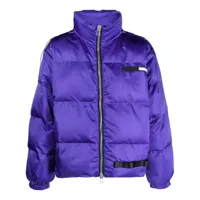 oamc veste matelassée à fermeture zippée - violet
