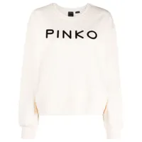 pinko sweat en coton à logo imprimé - tons neutres