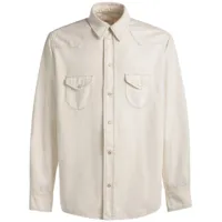 bally chemise en coton à poches à rabat - blanc