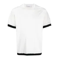 neil barrett t-shirt à bords contrastants - blanc