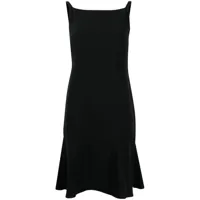 chanel pre-owned robe courte évasée à logo cc (années 2000) - noir