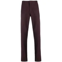 zegna pantalon chino à coupe droite - violet