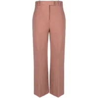 circolo 1901 pantalon en coton à coupe droite - rose