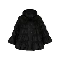 chloé veste matelassée à capuche - noir