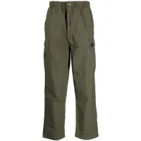 izzue pantalon droit à poches cargo - vert