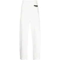 oamc pantalon de jogging à patch logo - blanc