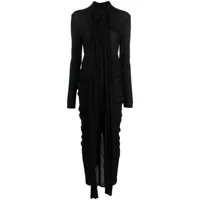 givenchy robe longue à design drapé - noir
