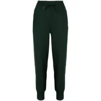 lacoste pantalon de jogging en coton à logo imprimé - vert