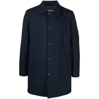 corneliani veste matelassée à design imperméable - bleu