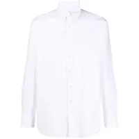 lardini chemise en coton à col boutonné - blanc