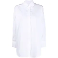 closed chemise en coton biologique à manches longues - blanc