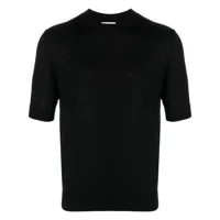ballantyne t-shirt fin en laine - noir