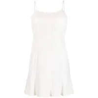 chanel pre-owned robe courte évasée (années 1990-2000) - blanc