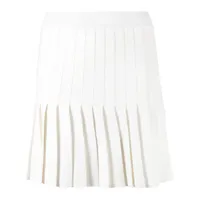 sandro minijupe à design plissé - blanc