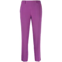 alberto biani pantalon fuselé à coupe courte - violet