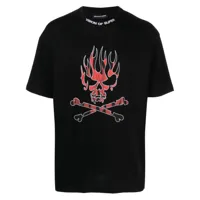 vision of super t-shirt à imprimé ghost rider - noir