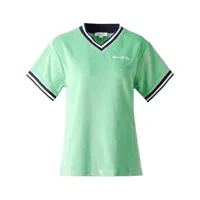 sporty & rich t-shirt en coton à logo brodé - vert