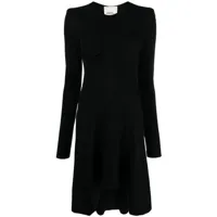 isabel marant robe courte à design asymétrique - noir