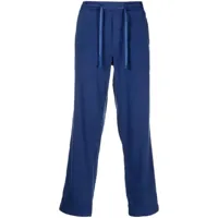 orlebar brown pantalon sonoran à coutures contrastantes - bleu