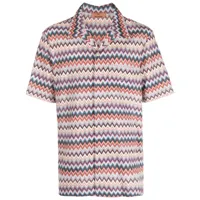 missoni chemise à motif zigzag - violet