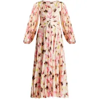 acler robe plissée karatta à fleurs - rose