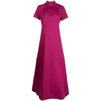 staud robe longue llana à détail de nœud - violet