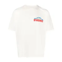 rhude t-shirt paradiso rally en coton - blanc