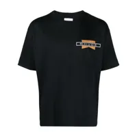 rhude t-shirt en coton à slogan imprimé - noir